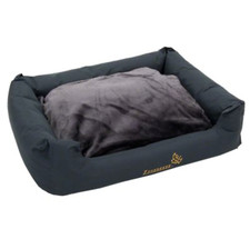 Zooplus Letto per Cani Grigio Sleepy Time 80 x 65 x 30 cm Morbido Cuscino Lavabile, Divano per Animali Domestici
