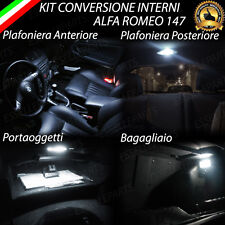 KIT FULL LED INTERNI ALFA 147 ANTERIORE + POSTERIORE + BAULETTO + BAGAGLIAIO