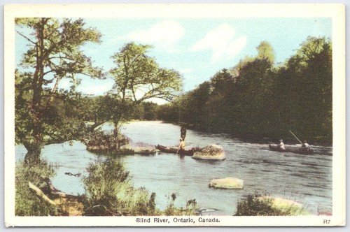 Cartolina epoca blind - cartolina, river