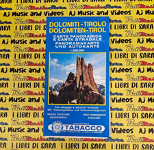 Book Cartina DOLOMITI-TIROLO carta panoramica e carta stradale TABACCO (L19)