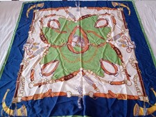 Vintage 80s Silk Twil Scarf