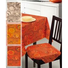 Set 6 cuscini coprisedia con aletta Cerchi pouff sedia cucina Made in italy