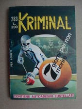 kriminal n° 283 ed.corno 1970 con adesivi