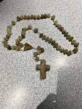 Rosario cattolico onice verde