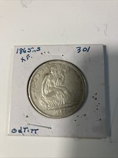 1865 s seated liberty half