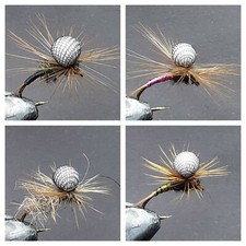 16 MOSCHE PARACADUTE PER PESCA