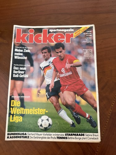 Kicker sportmagazin 1990 - kicker, 6.8.1990