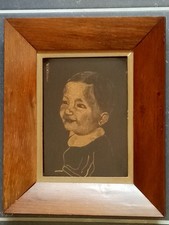Rare tableau plaque cuivre