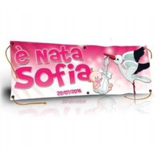 Banner striscione nascita - striscione,