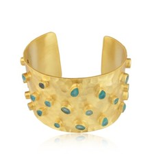 Bracciale calcedonio placcato