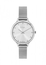 Orologio Lee-Cooper LC06460.330 raffinato orologio da polso da donna con cinturino milanese mesh argento