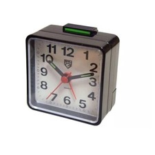 Sveglia Analogica Orologio da Comodino Sveglietta a Batteria Colore Nero