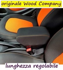 Bracciolo SMART FORTWO FORFOUR EQ -TESSUTO NERO CUCITURE ARANCIO mittelarmlehne