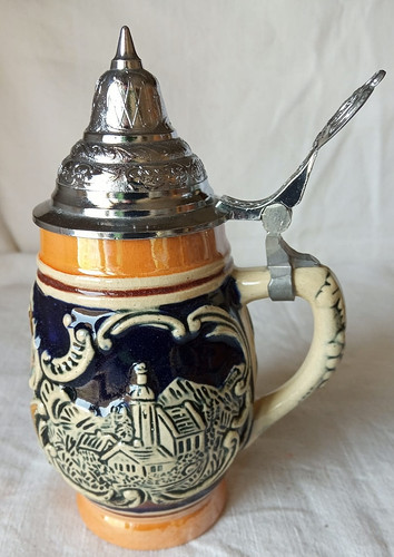 Boccale birra vintage ceramica