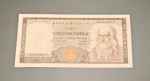 50000 lire leonardo 1972 - 50000,