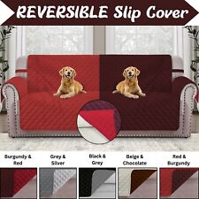 Copridivano Trapuntato 1*2*3 Posti Copridivano Reversibile Protezione Animali Divano Settee Throw