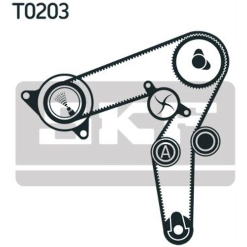 Kit cinghia distribuzione - kit, skf