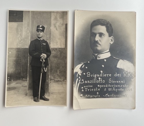 Due foto cartoline carabiniere - due,