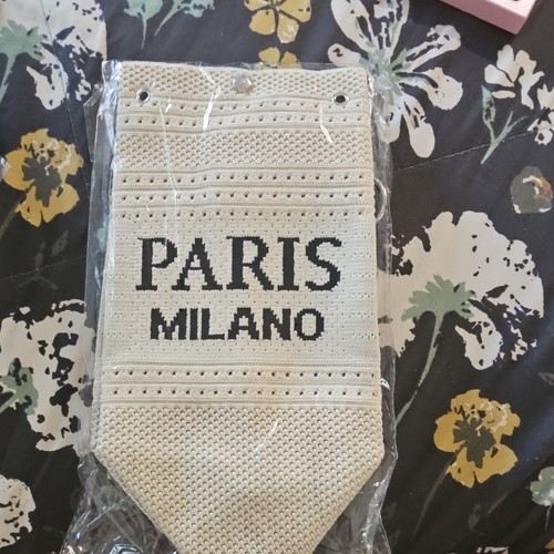 Borsa maglia beige con logo - borsa,