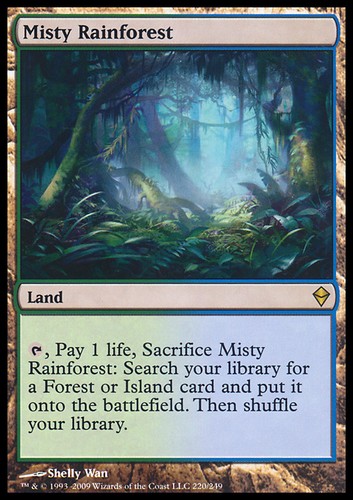 Mtg misty rainforest played - mtg,