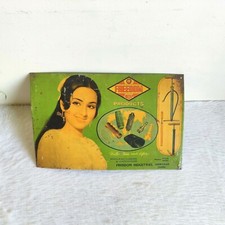Vintage India Girl Immagini Freedom Bicicletta Accessorio Adv Latta Segno Board