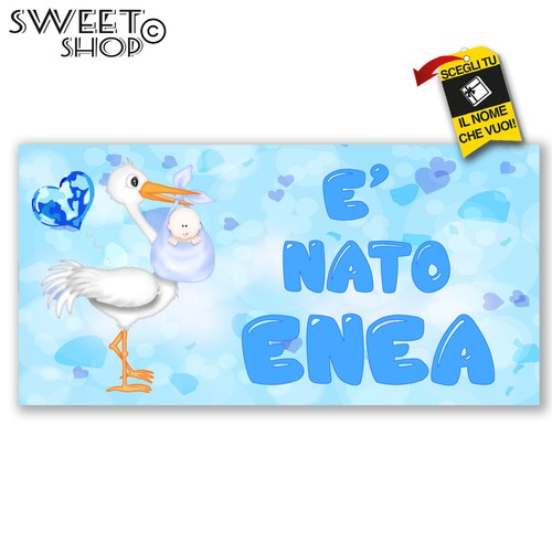Striscione banner nascita - banner,