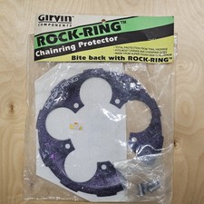 Girvin Rock Ring Catena Nero/Viola Splatter NOS 110BCD Vintage anni 90 MTB