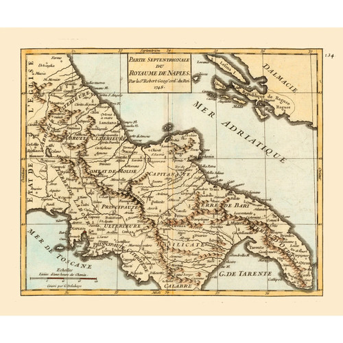 Mappa storica regione - mappa,