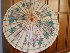 OMBRELLO DECORATIVO IN LEGNO E CARTA