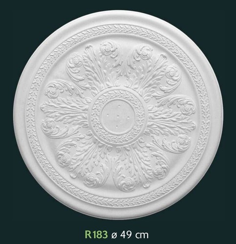 Rosone gesso bianco - in,