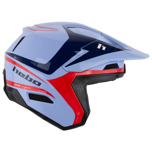 Casco hebo trials zone pro - zone, blu
