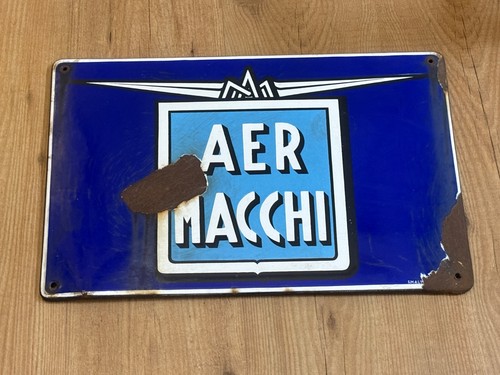 Aermacchi targa smaltata - aermacchi,
