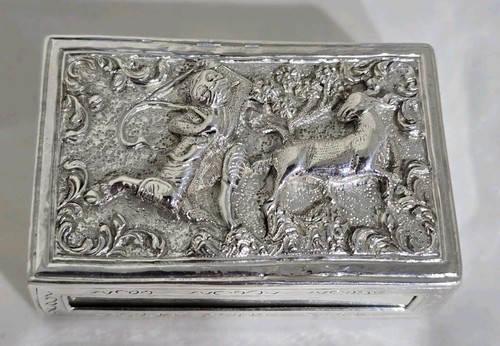 Scatola cassetto argento - in,