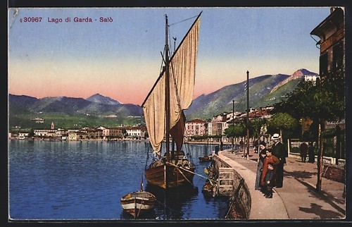 Salò lago garda porto - salò, /