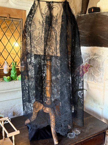 Pizzo antico volante gonna - volante,