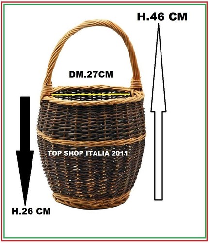 Paniere cesto bombato - paniere, dm.27