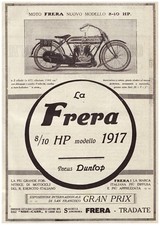 PUBBLICITA' 1917 MOTO FRERA