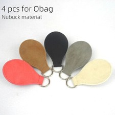 2 Pair 4 PCs Drop Frosted Matt Faux Suede Nubuck Leather Drop End for Obag bag