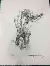 Salvador Dali Litografia off set cm 50x65  firma su lastra con  certificato