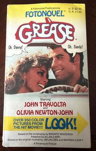 Grease fotonovel book 1978 - grease,