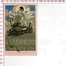 A2416 PUBBLICITA 1905 MILANO MOSTRA CICLO AUTOMOBILE ERINNOFILO METLICOVITZ