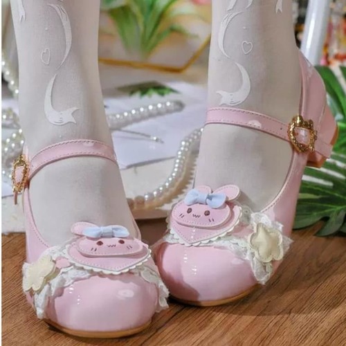 Scarpe lolita punta tonda - scarpe,