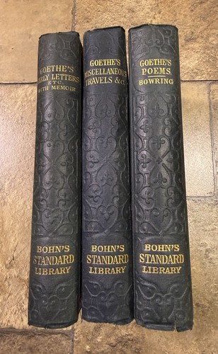 Antique goethe volume set - antique, 3