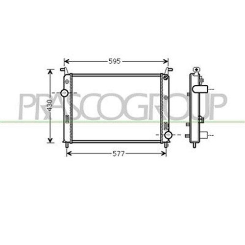 Radiatore per fiat palio - fiat,