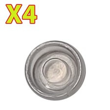 Overdenture Abutment inserti tappi maschili rimovibili standard trasparenti 5,0 libbre (confezione da 4)