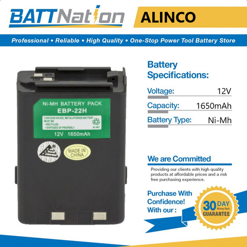 Batteria radio 12v 1650mah - radio,