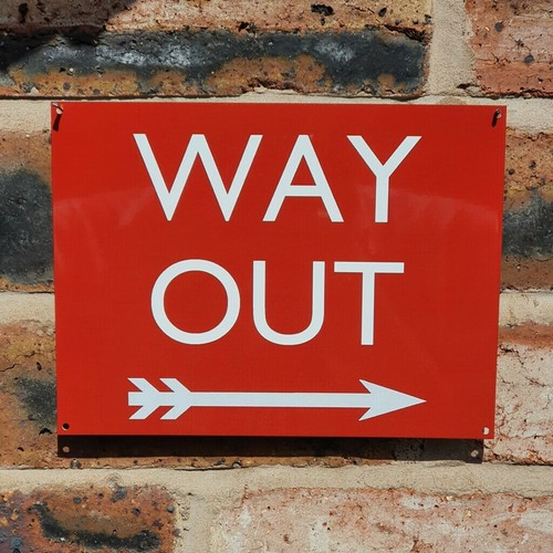 Way out red right - way,