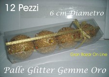 PALLINE NATALE PALLE GLITTER