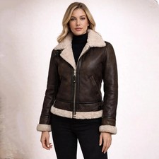 Giacca donna marrone 100% vera