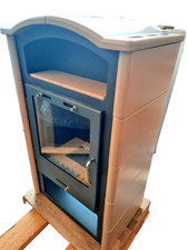 TERMOSTUFA  LEGNA 25KW  IDRO  MAIOLICA  CALDAIA  TERMOSIFONI FORNI METALFER